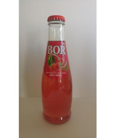 Bor 200 ml Watermelon Strawberry Flavored Carbonated Drink 24 Pcs