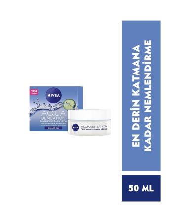 NIVEA Face Cream and Refreshing Face Cleansing Gel Aqua Sensation 200 Ml Make-up Sponge Gift - Buy Online on GoSupps.com
