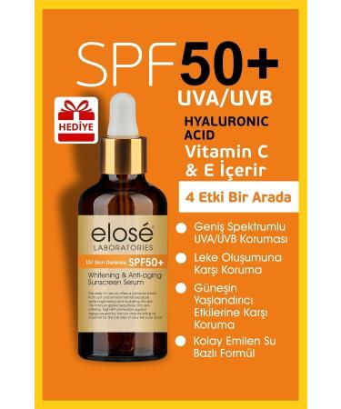 DermaDerm Spf 50 Factor 100 ml Sun Protection Cream 3 Pieces and Elose Anti-Spot Sun Serum 1 Piece 50 ml - Buy Online on GoSupps.com
