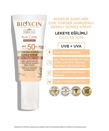 Bioxcin Acnium Sebium Balancing Face Wash Gel 500 Ml + Bioxcin Sun Care Melatone Cream Color SP - Buy Online on GoSupps.com
