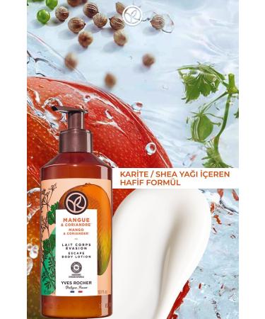 Yves Rocher Moisturising Body Lotion - Refreshing Mango Coriander - 390ml - Buy Online on GoSupps.com