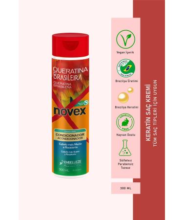 NOVEX Brazilian Keratin - Conditioner for Dry and Damaged Hair 300ml