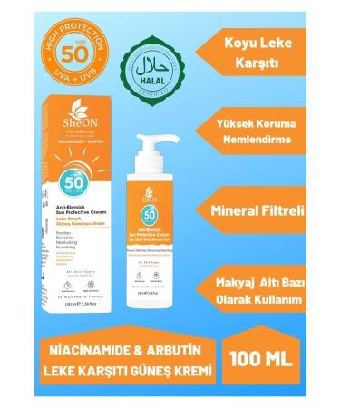 SheON Anti-Blemish Sunscreen Cream Spf 50 Alpha Arbutin and Niacinamide Skin Tone Equalizer - Buy Online on GoSupps.com