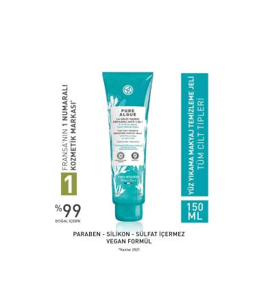 Yves Rocher Pure Algue Make-up Remover Washing Gel All Skin Types 150 ML - Carest Cosmetic - Buy Online on GoSupps.com