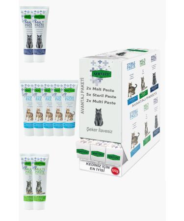 Sernely Cat Vitamin Advantage Package (Sterile Paste 5x100gr Multi Paste 2x100gr Malt Paste 2x100gr)-1623