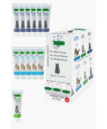 Sernely Cat Vitamin Advantage Package (Malt Paste 6x100gr Sterile Paste 5x100gr Multi Paste 1x100gr)-1597