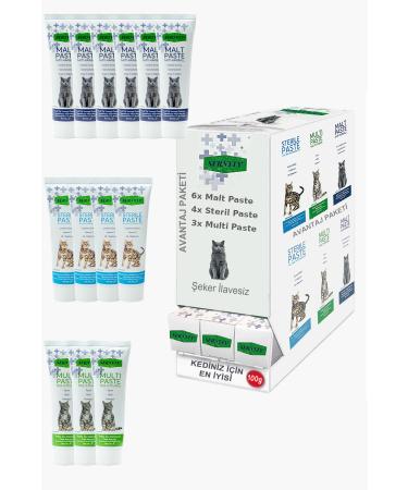 Sernely Cat Vitamin Advantage Package (Malt Paste 6x100gr Sterile Paste 4x100gr Multi Paste 3x100gr)-1544