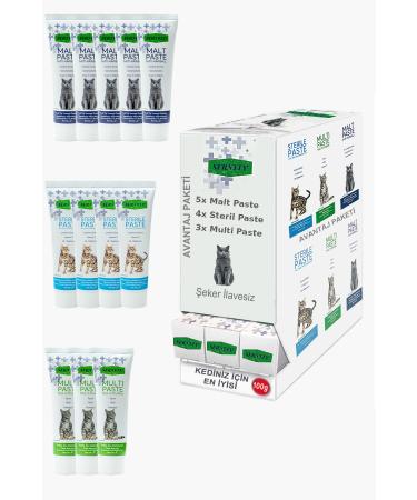 Sernely Cat Vitamin Advantage Package (Malt Paste 5x100gr Sterile Paste 4x100gr Multi Paste 3x100gr)-1619