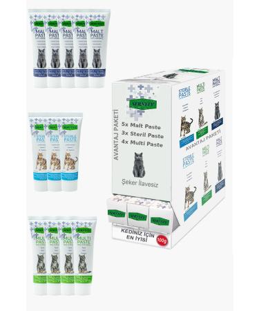 Sernely Cat Vitamin Advantage Package (Malt Paste 5x100gr Multi Paste 4x100gr Sterile Paste 3x100gr)-1621