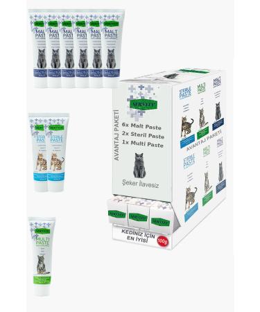 Sernely Cat Vitamin Advantage Package (Malt Paste 6x100gr Sterile Paste 2x100gr Multi Paste 1x100gr)-1594