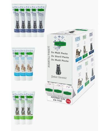 Sernely Cat Vitamin Advantage Package (Malt Paste 5x100gr Sterile Paste 3x100gr Multi Paste 3x100gr)-1618