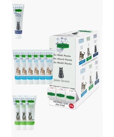 Sernely Cat Vitamin Advantage Package (Sterile Paste 6x100gr Multi Paste 3x100gr Malt Paste 1x100gr)-1576