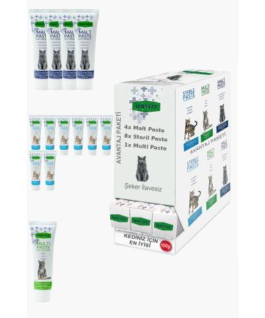 Sernely Cat Malt Advantageous Package (Sterile Paste 8x100gr Malt Paste 4x100gr Multi Paste 1x100gr)-1363