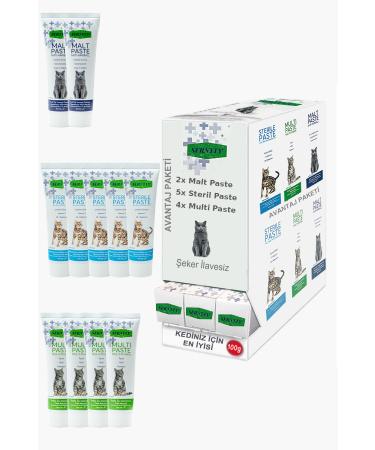 Sernely Cat Vitamin Advantage Package (Sterile Paste 5x100gr Multi Paste 4x100gr Malt Paste 2x100gr)-1625