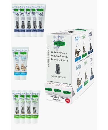 Sernely Cat Vitamin Advantage Package (Malt Paste 5x100gr Multi Paste 4x100gr Sterile Paste 2x100gr)-1639
