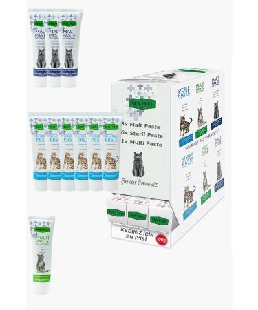 Sernely Cat Vitamin Advantage Package (Sterile Paste 6x100gr Malt Paste 3x100gr Multi Paste 1x100gr)-1587