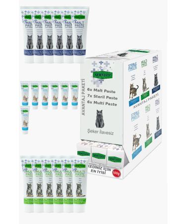 Sernely Cat Malt Advantageous Package (Sterile Paste 7x100gr Multi Paste 6x100gr Malt Paste 6x100gr)-1387