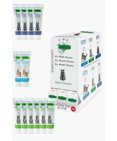 Sernely Cat Vitamin Advantage Package (Multi Paste 6x100gr Malt Paste 4x100gr Sterile Paste 2x100gr)-1562