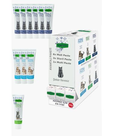 Sernely Cat Vitamin Advantage Package (Malt Paste 6x100gr Sterile Paste 3x100gr Multi Paste 1x100gr)-1595