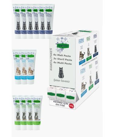 Sernely Cat Vitamin Advantage Package (Malt Paste 6x100gr Multi Paste 4x100gr Sterile Paste 3x100gr)-1547