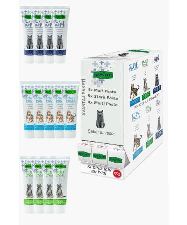 Sernely Cat Vitamin Advantage Package (Sterile Paste 5x100gr Multi Paste 4x100gr Malt Paste 4x100gr)-1605