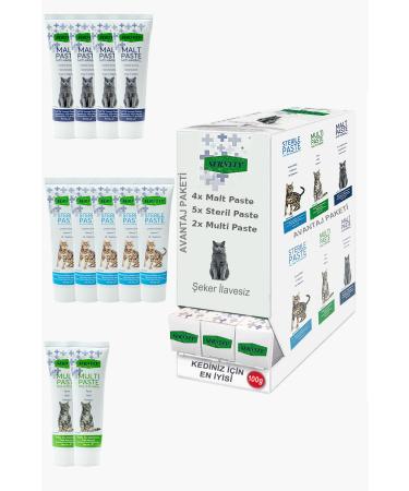 Sernely Cat Vitamin Advantage Package (Sterile Paste 5x100gr Malt Paste 4x100gr Multi Paste 2x100gr)-1632