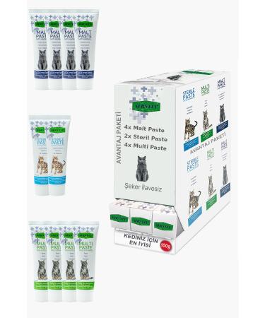 Sernely Cat Vitamin Advantage Package (Multi Paste 4x100gr Malt Paste 4x100gr Sterile Paste 2x100gr)-1683