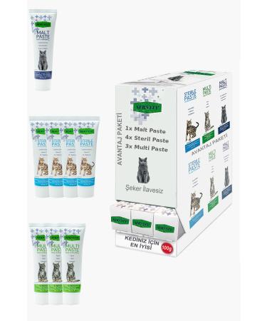 Sernely Cat Vitamin Advantage Package (Sterile Paste 4x100gr Multi Paste 3x100gr Malt Paste 1x100gr)-1686