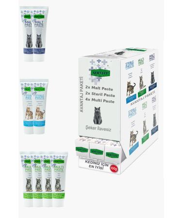 Sernely Cat Vitamin Advantage Package (Multi Paste 4x100gr Sterile Paste 2x100gr Malt Paste 2x100gr)-1674