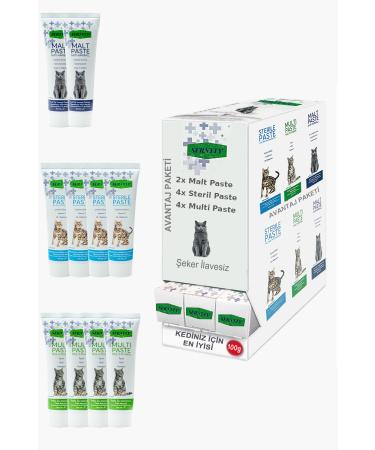 Sernely Cat Vitamin Advantage Package (Sterile Paste 4x100gr Multi Paste 4x100gr Malt Paste 2x100gr)-1676