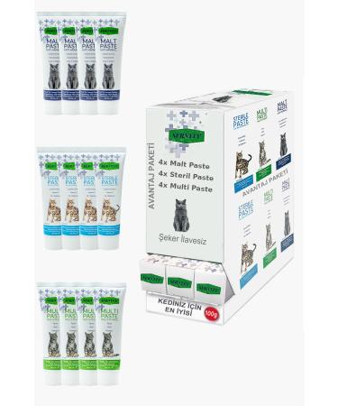Sernely Cat Vitamin Advantage Package (Sterile Paste 4x100gr Multi Paste 4x100gr Malt Paste 4x100gr)-1665