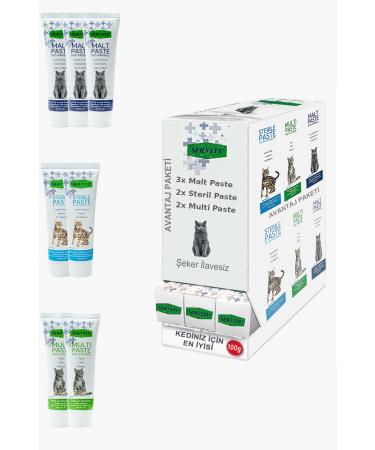 Sernely Cat Vitamin Advantage Package (Malt Paste 3x100gr Sterile Paste 2x100gr Multi Paste 2x100gr)-1706