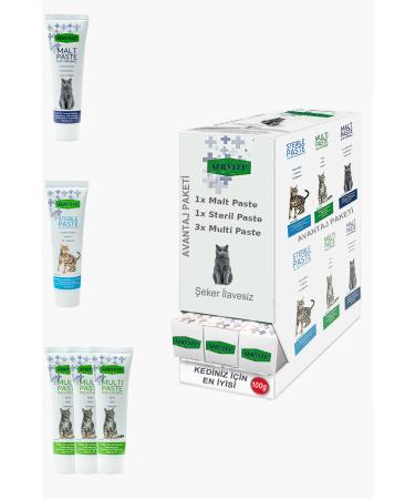 Sernely Cat Vitamin Advantage Package (Multi Paste 3x100gr Sterile Paste 1x100gr Malt Paste 1x100gr)-1711