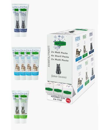 Sernely Cat Vitamin Advantage Package (Sterile Paste 4x100gr Multi Paste 2x100gr Malt Paste 2x100gr)-1672