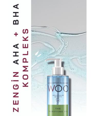 WOO Skin Expert Academy Purifying Blemish Lightening Facial Cleansing Gel 200ml Firming Revitalizer (AHA BHA) - Buy Online on GoSupps.com