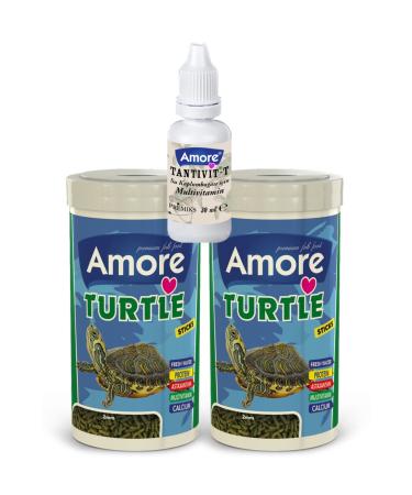 AMORE Turtle Sticks 500ml Box Reptile Turtle Food and Vitamin