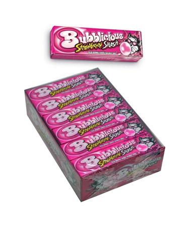 Mondelez Bubblicious Gum 38 gr X 18 Pack Strawberry Flavored Sugar Bubble Gum