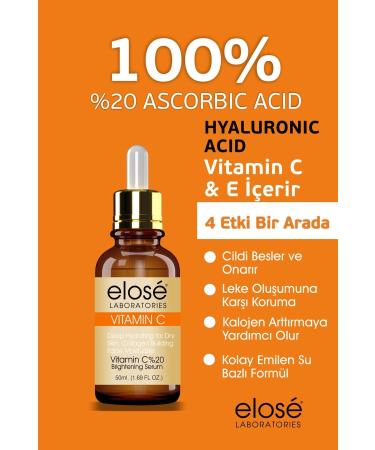 Elose Vitamin C + Collagen Serum 50 Ml. - Buy Online on GoSupps.com
