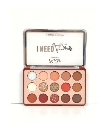 Roesia Rose Cosmetics Rose I Need Love 15-Piece Eyeshadow Palette