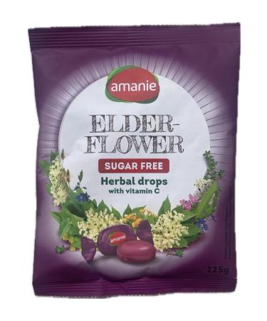 Amanie Elder Flower Various Herbal Sugar-Free Vitamin C Supplemented Herbal Candy Pastille 125 gr