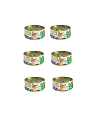 Nutri Feline 6-Piece Tuna and Shrimp Cat Food 85 gr