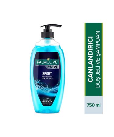 Palmolive Men Sport 2 in 1 Body and Hair Shower Gel and Shampoo 750 Ml - Buy Online on GoSupps.com