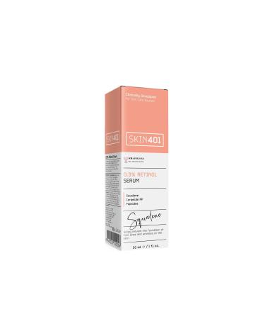 Skin401 0.3% Retinol Smoothing and Renewing Serum 30ml - Buy Online on GoSupps.com