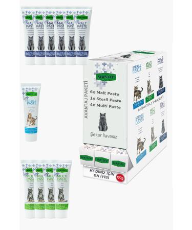 Sernely Cat Vitamin Advantage Package (Malt Paste 6x100gr Multi Paste 4x100gr Sterile Paste 1x100gr)-1601