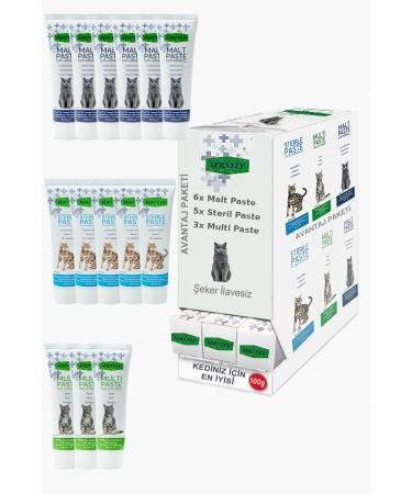 Sernely Cat Vitamin Advantage Package (Malt Paste 6x100gr Sterile Paste 5x100gr Multi Paste 3x100gr)-1545