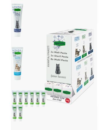 Sernely Cat Malt Advantageous Package (Multi Paste 8x100gr Sterile Paste 1x100gr Malt Paste 1x100gr)-1351