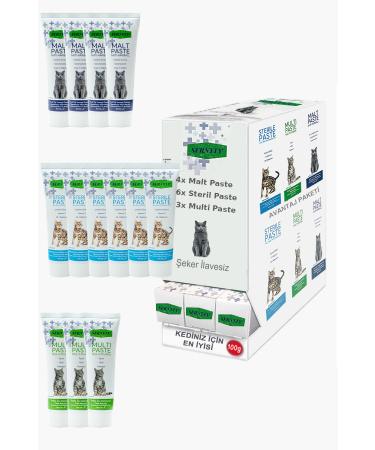 Sernely Cat Vitamin Advantage Package (Sterile Paste 6x100gr Malt Paste 4x100gr Multi Paste 3x100gr)-1539