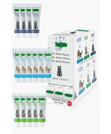 Sernely Cat Vitamin Advantage Package (Sterile Paste 6x100gr Multi Paste 5x100gr Malt Paste 4x100gr)-1521