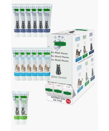 Sernely Cat Vitamin Advantage Package (Sterile Paste 6x100gr Malt Paste 6x100gr Multi Paste 2x100gr)-1569