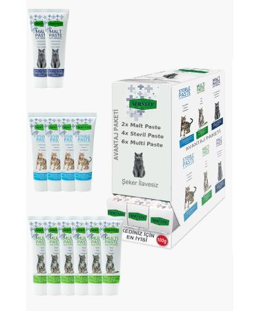 Sernely Cat Vitamin Advantage Package (Multi Paste 6x100gr Sterile Paste 4x100gr Malt Paste 2x100gr)-1556